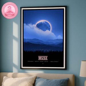 Muse Eclipse Poster For Hellfest 2025 At Clisson France On June 20 2025 Home Decor Poster Canvas