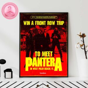 Pantera Music Show Promotional Poster In West Palm Beach FL Home Decor Poster Canvas