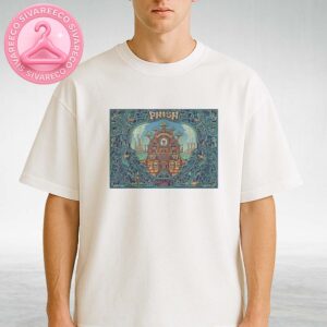 Phish Live Show Poster In Pittsburgh PA On June 24 2025 Featuring Fantasy Tree Castle And Industrial Vine Frame Artwork Unisex T-Shirt