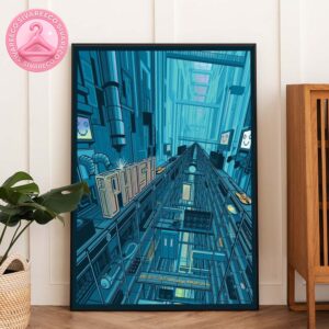 Phish Manchester 2025 Concert Poster At SNHU Arena In Manchester NH On June 20-22  2025 With Futuristic Cyberpunk Artwork Home Decor Poster Canvas