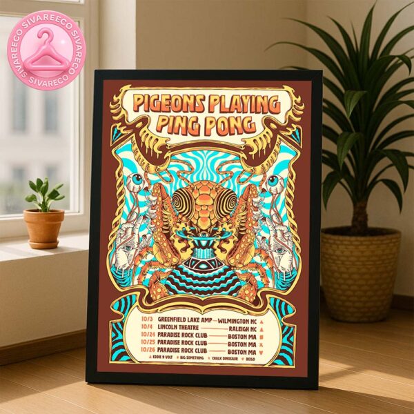 Pigeons Playing Ping Pong Tour 2025 Dates And Locations Home Decor Poster Canvas