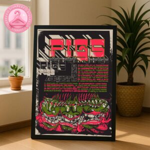 Pigs x7 August 2025 North American Tour Full Dates And Venues Announced Home Decor Poster Canvas