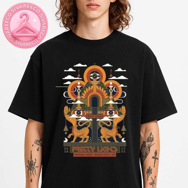 Pretty Lights at Meadow Creek in Buena Vista CO on June 28 2025 – Yahn Dawn Poster in Orange Unisex T-Shirt