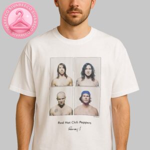 Red Hot Chili Peppers x Ross Halfin x STANDARD 4 Members Color Photo Tee Unisex T-Shirt