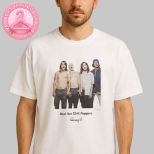 Red Hot Chili Peppers x Ross Halfin x STANDARD Group Standing Photo Tee Unisex T-Shirt