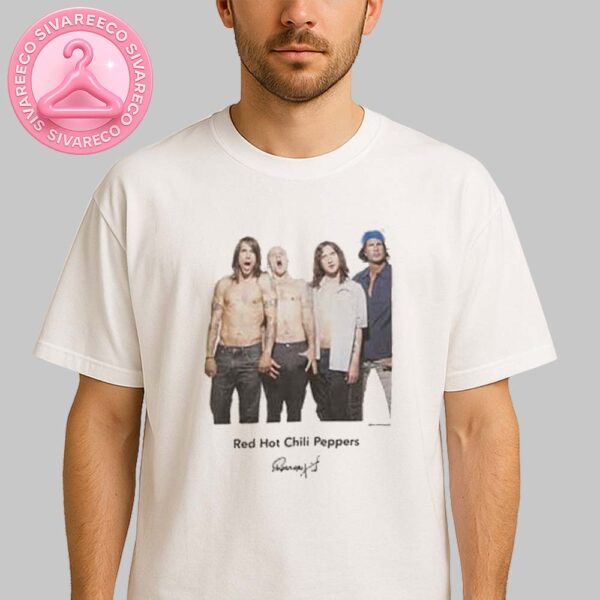 Red Hot Chili Peppers x Ross Halfin x STANDARD Group Standing Photo Tee Unisex T-Shirt