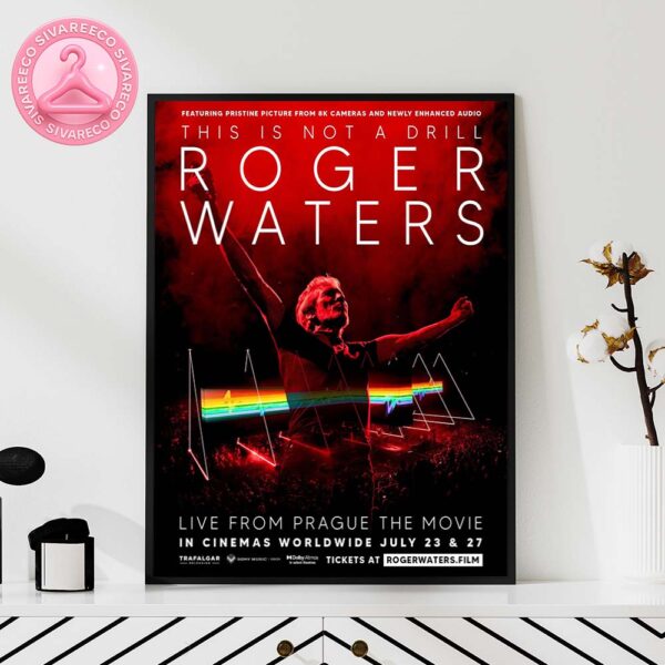 Roger Waters This Is Not A Drill Live From Prague The Movie Official Movie Poster In Cinemas Worldwide July 2025 Home Decor Poster Canvas