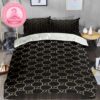 Best Louis Vuitton 3D Pink Hologram Logo In Pink Floyd Style Black Background Bedding Set