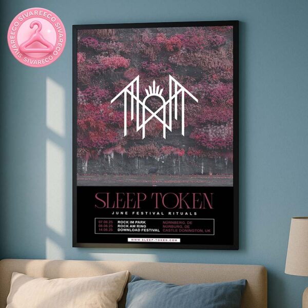Sleep Token June Festival Rituals 2025 List Home Decor Poster Canvas