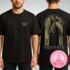 Sleep Token Rock Am Ring 2025 Festival Poster With Warrior vs Tree Monster Artwork In Ancient Ruins Scene Unisex T-Shirt