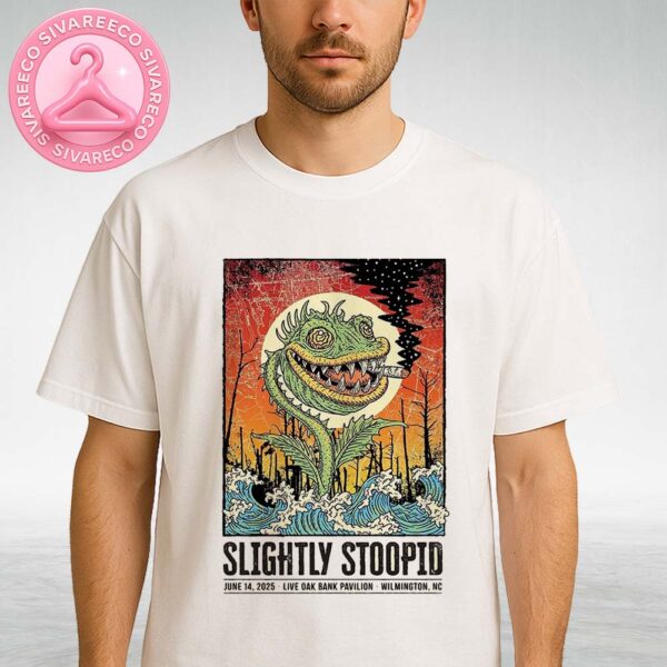Slightly Stoopid Live Show Music at Live Oak Bank Pavilion in Wilmington NC June 14 2025 Cannabis Monster Poster Art Unisex T-Shirt