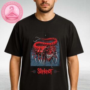Slipknot At Ferrara Music Festival In Ferrara Italy On June 17 2025 With Red Venomous Skull Centipede Artwork Unisex T-Shirt