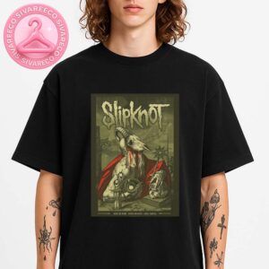 Slipknot Live Show Poster For LDLC Arena In Lyon France June 25 2025 Dark Occult Style Concert Unisex T-Shirt