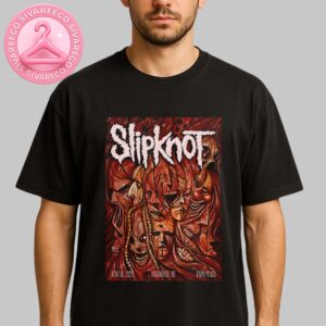 Slipknot Music Show Poster In Hannover Expo Plaza June 10 2025 Red Horror Masks Artwork Unisex T-Shirt