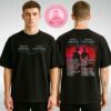 Spirit Of The Beehive California Tour Poster July 2025 Featuring Sunset Coastline And Jellyfish Streetlight Artwork Unisex T-Shirt
