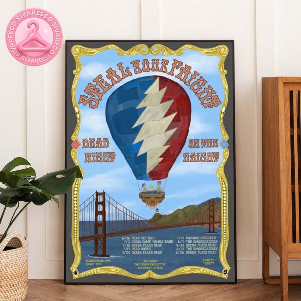 Steal Your Faight Dead Night On The Haight Poster At The Faight Collective In San Francisco CA Summer 2025 Home Decor Poster Canvas