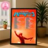 Trivium Ascend Above The Ashes Tour 2025 Poster With Jinjer And Heriot At Myrtle Beach Convention Center In Myrtle Beach SC On October 31 2025 Home Decor Poster Canvas