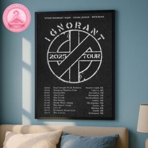 Steve Ignorant Band 2025 Tour Poster For Europe Tour Crass Songs 1977-1984 Distressed Crass Logo Punk Art Work Home Decor Poster Canvas