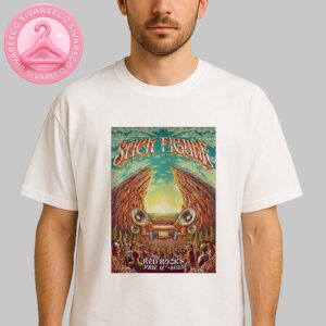 Stick Figure Music Show Poster In Morrison CO At Red Rocks Amphitheatre On June 12 2025 Festival Stage Artwork Unisex T-Shirt