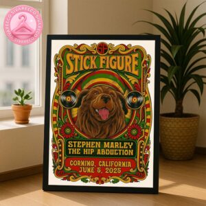 Stick Figure With Stephen Marley And The Hip Abduction Show At Obsidian Spirits Amphitheater On June 5 2025 In Corning California Home Decor Poster Canvas
