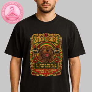 Stick Figure With Stephen Marley And The Hip Abduction Show At Obsidian Spirits Amphitheater On June 5 2025 In Corning California Unisex T-Shirt