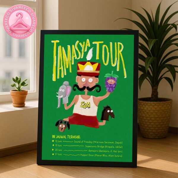 Tamasya Tour 2025 Poster Featuring Jadwal Terakhir With Colorful Puppet Artwork At Depok Jaksel Alam Sutera Home Decor Poster Canvas