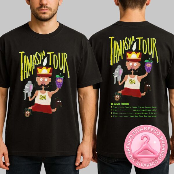 Tamasya Tour 2025 Poster Featuring Jadwal Terakhir With Colorful Puppet Artwork At Depok Jaksel Alam Sutera Two Sides Unisex T-Shirt