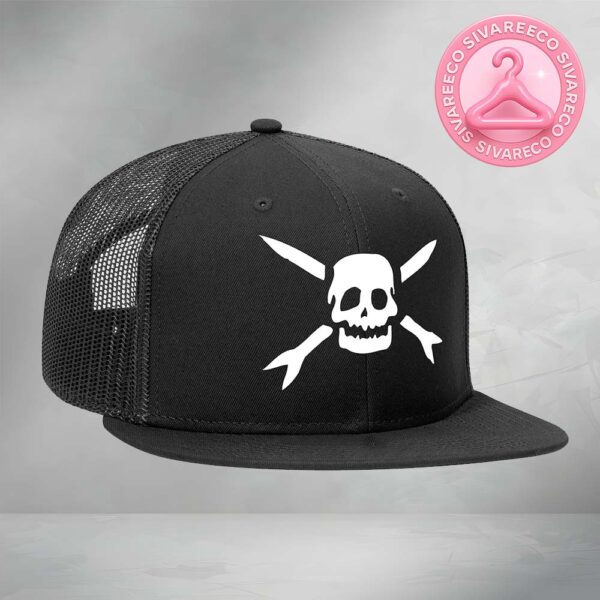 Teenage Bottlerocket Logo White On Black Classic Cap Snapback Hat