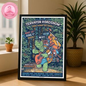 Terrapin Roadshow 2025 Goin Down The Road Concert Poster At Monte Rio Amphitheatre On May 31 And June 1 2025 Home Decor Poster Canvas