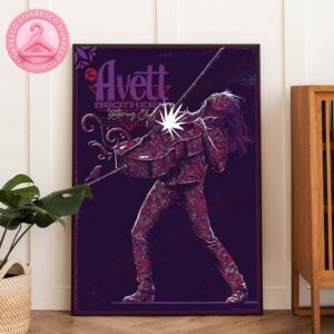 The Avett Brothers Live Show Poster At Kettering In Ohio On June 28 2025 With Psychedelic Cello Artwork Home Decor Poster Canvas