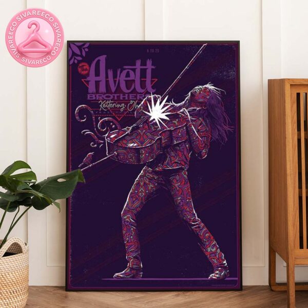 The Avett Brothers Live Show Poster At Kettering In Ohio On June 28 2025 With Psychedelic Cello Artwork Home Decor Poster Canvas