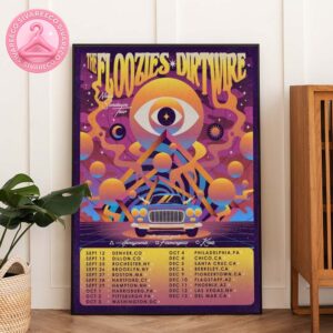 The Floozies and Dirtwire Neon Sundown Tour 2025 Home Decor Poster Canvas