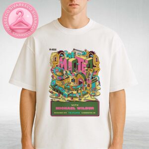 The Motet Concert Poster Featuring Michael Wilbur At The Atlantis In Washington DC On November 8 2025 With Psychedelic Surreal Artwork Unisex T-Shirt