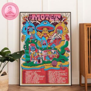 The Motet Tour Poster For Summer 2025 At Multiple Cities In The US With Psychedelic Cartoon Artwork Home Decor Poster Canvas