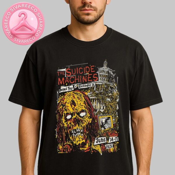 The Suicide Machines Warped Tour Full Show Combined Poster In Washington DC June 14-15 2025 Unisex T-Shirt