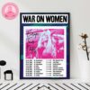 Wales Marina Official Tour Poster The Princess Of Power Tour 2025 In USA Canada Mexico Home Decor Poster Canvas