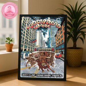 Widespread Panic Chicago Illinois 2025 Tour Merch Poster At Chicago Theatre On June 4 5 6 2025 Buffalo Home Decor Poster Canvas