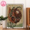 Wu Tang Clan Live Show Poster At Crypto Dot Com Arena In Los Angeles CA On June 22 2025 Featuring Blue Samurai Warrior Shooting Lightning Home Decor Poster Canvas