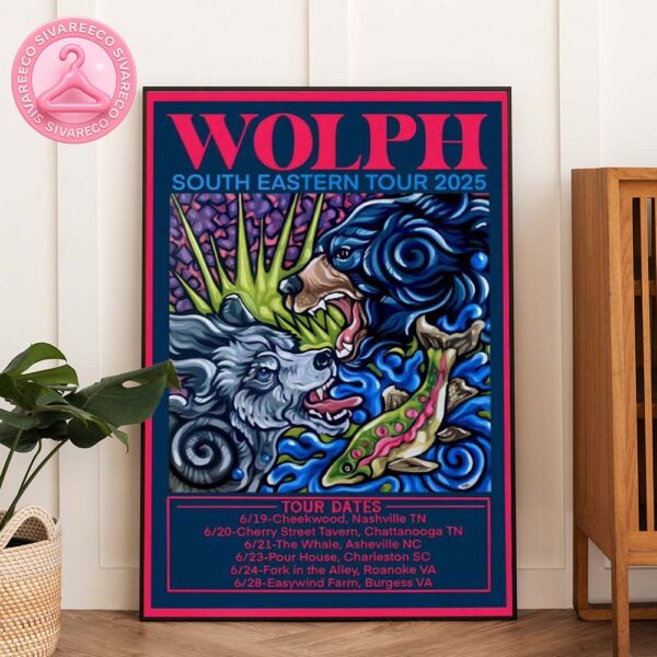 Wolph Southeastern Tour 2025 Concert Poster At Cheekwood In Nashville TN On June 19 2025 Home Decor Poster Canvas