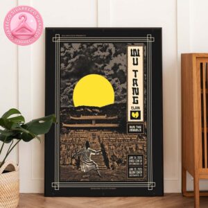 Wu Tang Clan And Run The Jewels Live Poster At Chase Center In San Francisco California On June 24 2025 And Golden 1 Center In Sacramento On June 26 Poster Canvas
