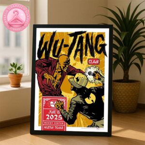 Wu Tang Clan Comic Style Live Show At Moody Center In Austin TX On June 15 2025 Home Decor Poster Canvas