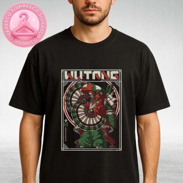 Wu-Tang Clan Concert Poster In San Diego CA  At Pechanga Arena Merchandise On June 21 2025 Unisex T-Shirt