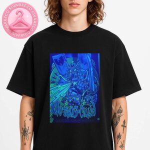 Wu Tang Clan Live Show Poster At Crypto Dot Com Arena In Los Angeles CA On June 22 2025 Featuring Blue Samurai Warrior Shooting Lightning Unisex T-Shirt