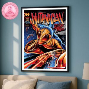 Wu-Tang Clan Music Show Poster For Tampa Florida At Amalie Arena On June 10 2025 Bee warrior Art Work Home Decor Poster Canvas