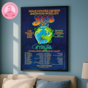Yes The Fragile Tour 2025 Poster For USA Tour Classic Yes Fragile Album Cover Artwork By Roger Dean Home Decor Poster Canvas