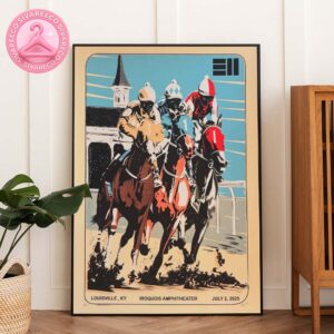 311 Official Tour Poster At Iroquois Amphitheater In Louisville KY On July 2 2025 Featuring Vintage Horse Racing Artwork Home Decor Poster Canvas