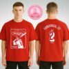 Blink-182 One More Time Tour Tee Featuring Blue Cartoon Rabbit Artwork In Distressed Red Yellow Graphic Style Two Sides Unisex T-Shirt