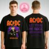 ACDC Concert Poster At Merkur Spiel Arena In Düsseldorf Germany On July 8 2025 With PWR UP TNT Flight Case Artwork Unisex T-Shirt