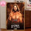 AJ Styles TNA Wrestling Reunion Two Eras One Legacy 2025 Home Decor Canvas Poster