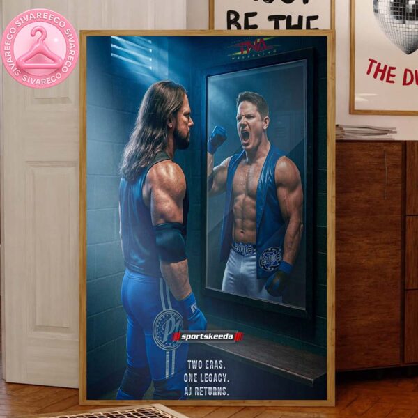 AJ Styles TNA Wrestling Reunion Two Eras One Legacy 2025 Home Decor Canvas Poster